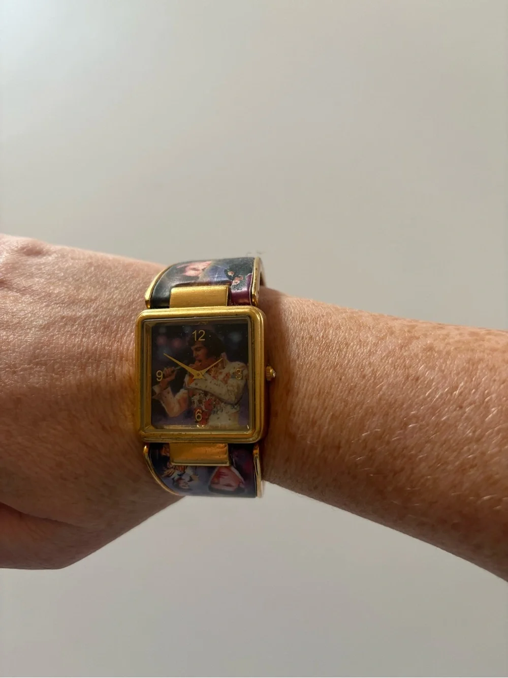 Bradford Exchange Elvis Themed Square Watch